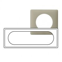 Logo Plaque cliane - poudr - 6/8 modules - argile 066716
