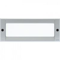 Logo Luminaire kalank rond avec grille taille 2 gris argent g24q2 / 26w dtection hf 520482