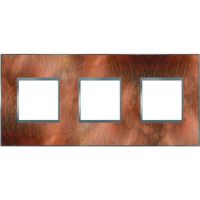 Logo Plaque espace evolution - mati�res - 3 postes - cuivre rotobross� 64623