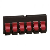 Logo Blocs � acc�s contr�l� - verrouillage/d�verrouillage cordon - volet rouge 033473