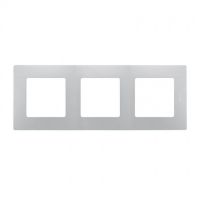 Logo Plaque 3 postes nilo - argent 096725