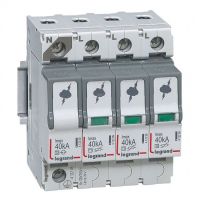 Logo Parafoudre basse tension t2- imax 40 ka/ple- 3p+n- 320 v~-4 modules 412245