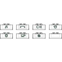 Logo Kits de 5 pictos par type, clairables avec symboles fonctions - tech 49151