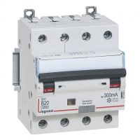 Logo Disj diff dx 6000 -vis- 4p 400v~ -20 a - type ac 300ma -10ka- courbe b - 4m 411360