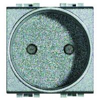 Logo Prise 2p 16 a - 250 v~ livinglight -  connexion  vis - tech - 2 modules 4143