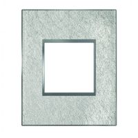 Logo Plaque espace evolution - matires - 1 poste - fibre argent 64691