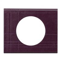 Logo Plaque cliane - matires - 1 poste - cuir pourpre couture 069441