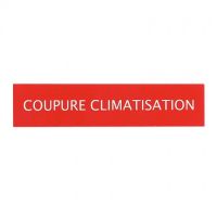 Logo Etiquette autocollante ''coupure climatisation'' pour rf. 380 04/06/26/71/73 038022