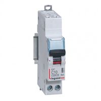 Logo Disjoncteur dnx 4500 - auto/vis - u+n 230v~ 10a - 6ka - courbe c - 1 mod 406881