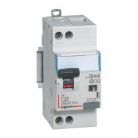 Logo Disj diff dx 4500 - vis/vis -u+n 230v~ 20a - typeac - 30ma - 6ka -courbe c - 2m 410706