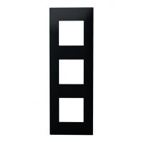 Logo Plaque espace evolution - nuances - 3 postes - noir mat 64523
