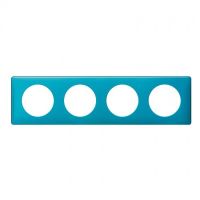 Logo Plaque cliane - mtal - 4 postes - blue snake 068774