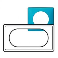 Logo Plaque cliane - mtal - 4/5 modules - blue snake 068775
