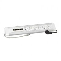 Logo Bloc salle de runion table en u - 6x2p+t + switch 6 ports - cordons 2p+t/rj 45 054670