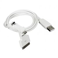 Logo Cordon usb 3 en 1 - mini usb/micro usb/iphone - 2,1 a max. - long. 1 m 050683