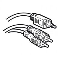 Logo Cordon audio stro jack 3.5 mm mle vers 2 rca mle y - long 2 m 051405