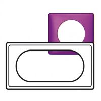 Logo Plaque cliane - mtal - 4/5 modules - violet iris 069085