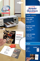 Logo Avery zweckform cartes de visite quick & clean, 260 g/m2 73209610