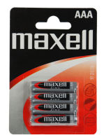 Logo Maxell pile au zinc, micro aaa, blister de 4 11630152