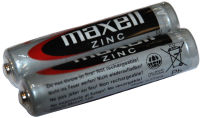 Logo Maxell pile au zinc, micro aaa, pack de 2 11630145