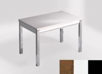Logo Table mensa ext 100x60 - plateau mississipi - pieds noir - ceinture en bois laque blanc 2320_mississipi_noir_bl-blanc