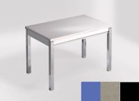 Logo Table mensa 110x70 extension mlamin - plateau azul enjoy - pieds noir - ceinture en bois laque ino 2332_azul-enjoy_noir_bl-ino