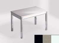 Logo Table mensa 110x70 extension mlamin - plateau tao - pieds blanc - ceinture en bois laque inox 2332_tao_blanc_bl-inox