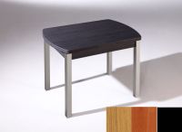 Logo Table hercule ext. 130x80 - plateau chene - pieds noir - ceinture en polymere cerisier 2904_chene_noir_pl-cerisier