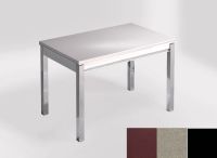 Logo Table mensa ext 110x70 - plateau satori - pieds noir - ceinture en bois laque inox 2321_satori_noir_bl-inox