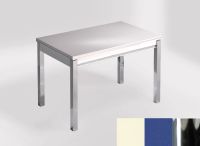 Logo Table mensa ext 100x60 - plateau haiku - pieds chrome - ceinture en bois laque bleu enjoy 2320_haiku_chrome_bl-bleu-enjoy