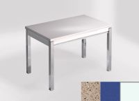 Logo Table mensa 110x70 extension mlamin - plateau perla diana - pieds blanc - ceinture en bois laque b 2332_perla-diana_blanc_bl-b