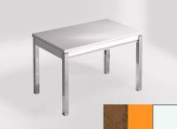 Logo Table mensa ext 100x60 - plateau mississipi - pieds blanc - ceinture en bois laque orange cool 2320_mississipi_blanc_bl-orange-c