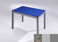 Logo Table licorne 70x70 - h75 - plateau negro ulises - pieds argent - ceinture en bois laque argent 3133_negro-ulises_argent_bl-arge