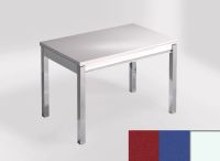 Logo Table mensa ext 100x60 - plateau rojo eros - pieds blanc - ceinture en bois laque bleu enjoy 2320_rojo-eros_blanc_bl-bleu-enjoy