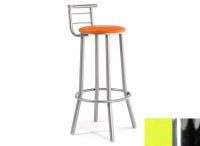 Logo Tabouret mimosa 77 - assise en skaitech vert - pieds chrome 2653_sk-vert_chrome