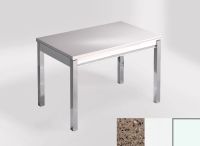 Logo Table mensa 110x70 extension mlamin - plateau beige daphne - pieds blanc - ceinture en bois laque  2332_beige-daphne_blanc_bl-