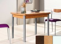 Logo Table hercule 110x70 - plateau wengue - pieds blanc - ceinture en bois laque chene 1990_wengue_blanc_bl-chene