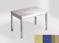 Logo Table mensa ext 100x60 - plateau rhine - pieds inox - ceinture en bois laque bleu enjoy 2320_rhine_inox_bl-bleu-enjoy
