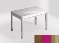 Logo Table mensa 110x70 extension mlamin - plateau mississipi - pieds inox - ceinture en bois laque mag 2332_mississipi_inox_bl-mag