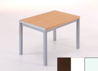 Logo Table saturne ext 100x60 - plateau wengue - pieds blanc - ceinture en metalique blanc 2795_wengue_blanc_mt-blanc
