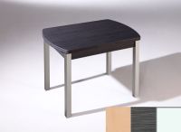 Logo Table hercule ext. 105x60 - plateau hetre - pieds blanc - ceinture en polymere cendre 2902_hetre_blanc_pl-cendre