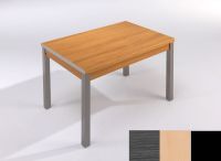 Logo Table mensa ext 135x80 - plateau cendre - pieds noir - ceinture en polymere hetre 2044_cendre_noir_pl-hetre