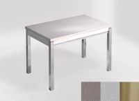 Logo Table mensa ext 100x60 - plateau gris expo - pieds inox - ceinture en bois laque argent 2320_gris-expo_inox_bl-argent