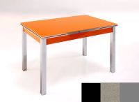Logo Table mensa ext 110x70 - plateau noir - pieds argent - ceinture en bois laque inox 2040_noir_argent_bl-inox