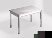 Logo Table mensa ext 110x70 - plateau green river - pieds noir - ceinture en bois laque noir 2321_green-river_noir_bl-noir