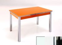 Logo Table mensa ext 110x70 - plateau blanc - pieds chrome - ceinture en bois laque blanc 2040_blanc_chrome_bl-blanc