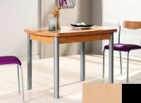 Logo Table hercule 120x70 - plateau hetre - pieds noir - ceinture en bois laque hetre 1995_hetre_noir_bl-hetre