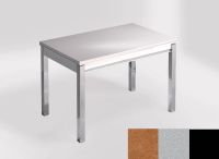 Logo Table mensa ext 100x60 - plateau sonora gold - pieds noir - ceinture en bois laque argent 2320_sonora-gold_noir_bl-argent