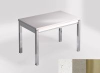 Logo Table mensa ext 100x60 - plateau mont blanc - pieds inox - ceinture en bois laque inox 2320_mont-blanc_inox_bl-inox