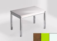Logo Table mensa 100x60 extension melamin� - plateau mississipi - pieds blanc - ceinture en bois laque ve 2331_mississipi_blanc_bl-ve
